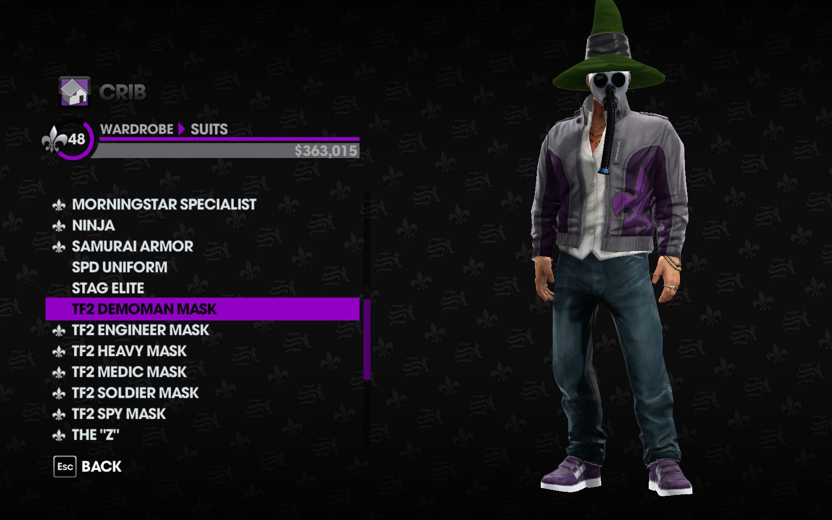 Shitface s SR TT NPC TF2 skin mods In SR IV Saints Row Mods