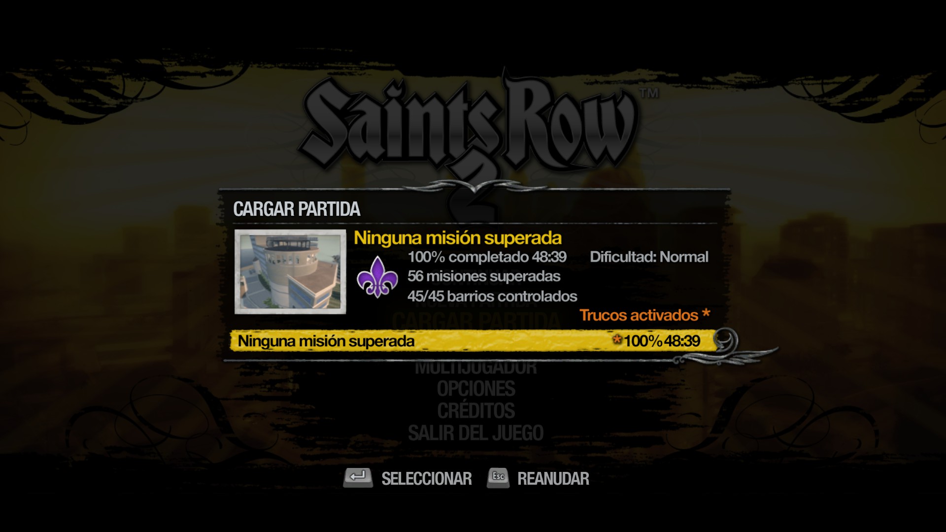 Saints Row 2 is crashing Saints Row Mods