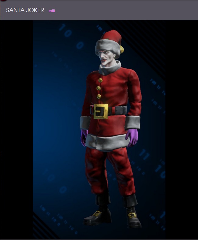 santa joker statue