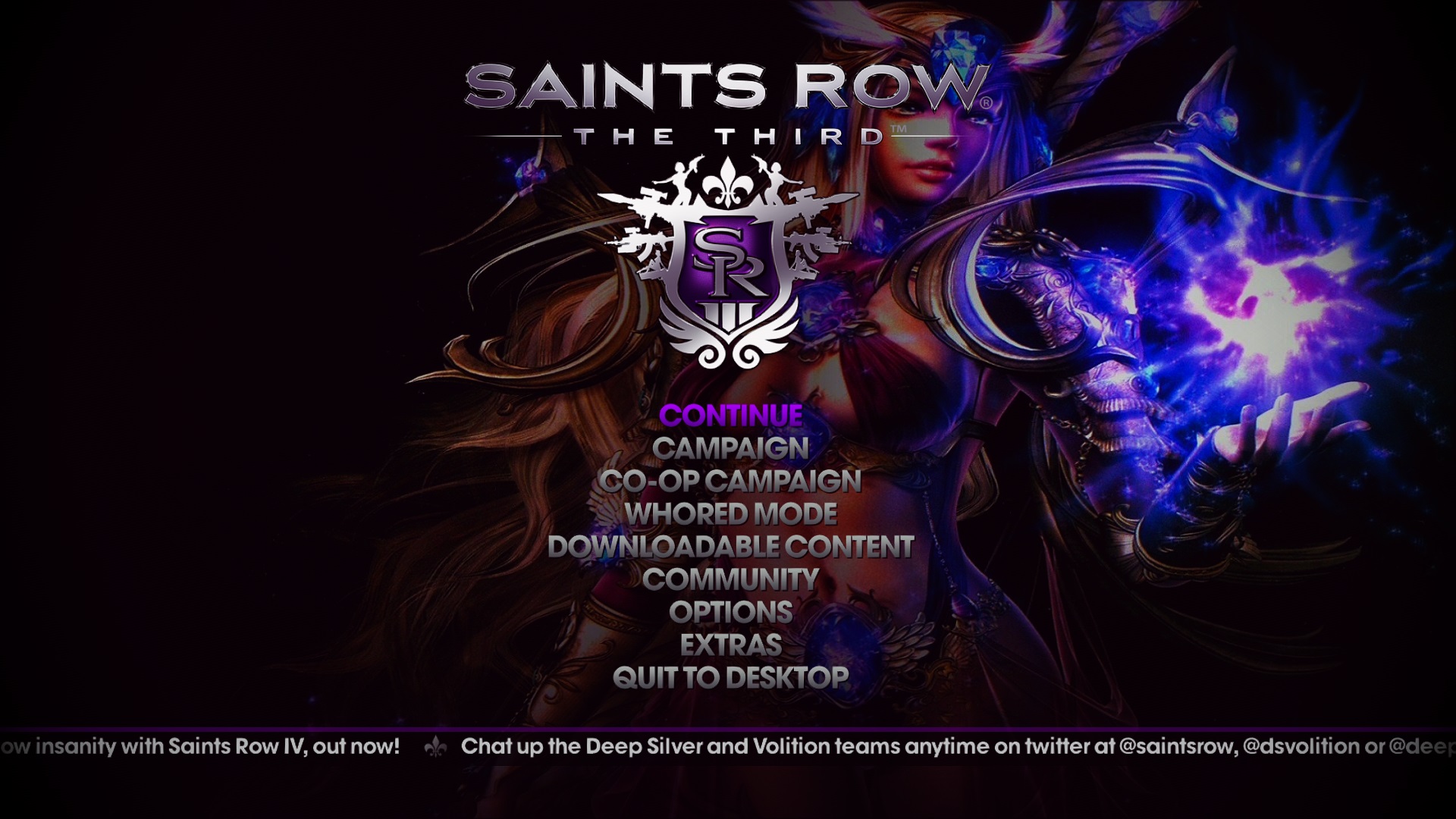 Main Menu And Default Character Mod By Viper Venom Saints Row Mods