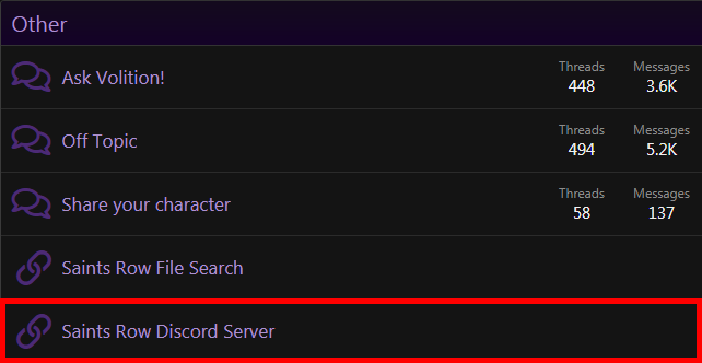 The Saints Row Discord Saints Row Mods