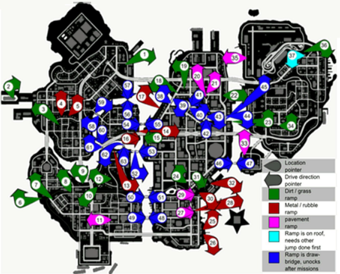 Car Stunts Marks on map Saints Row Mods