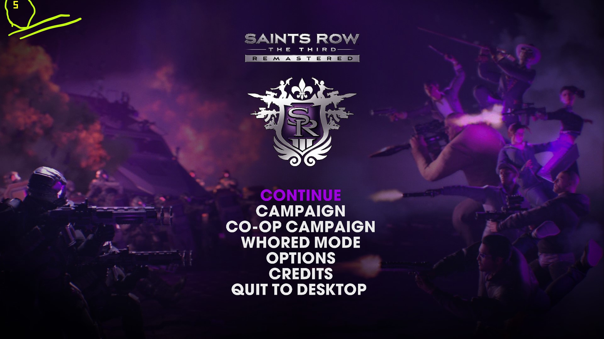 FPS locked at 5 Saints Row Mods