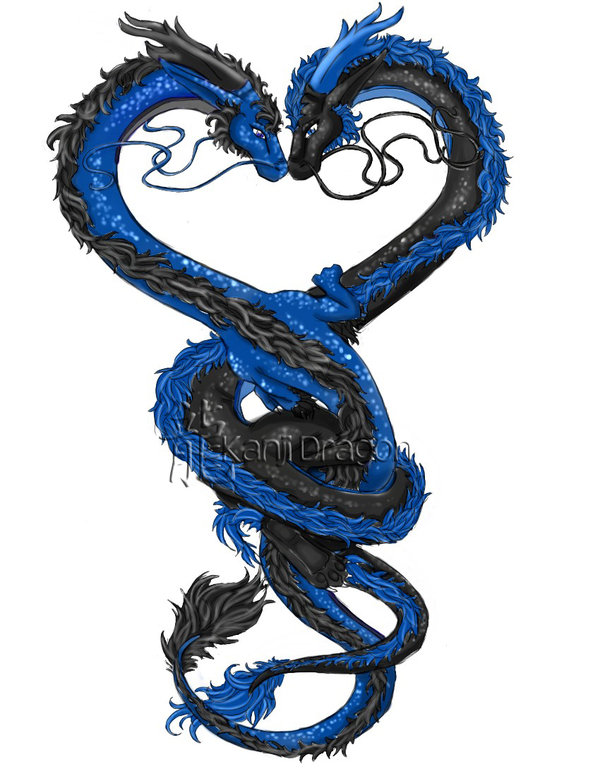 Twin_Dragons_Blue_and_Black_by_KanjiDragon.jpg