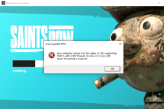 Saints Row Launcher SSE4.1 and 4 HW threads error.png